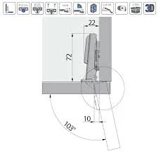 Fekete HDD Kivetőpánt -  csillapítóval és 3D beállítással [4]