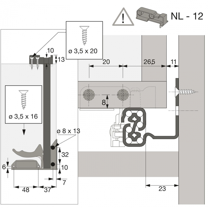 Quadro V6 teljes kihúzású csúszósín [6]