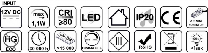 LED klipsz 3D - Alumínium [3]