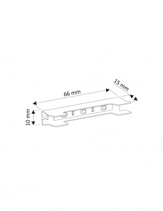 LED fémklipsz - LED szalaggal ellátott mini fémprofil [2]