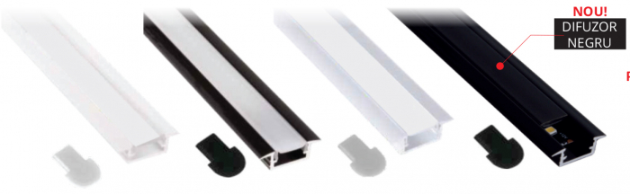 INLINE LED profil, 2 méter [8]