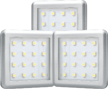 Square RGB LED 3 spotlámpa szett [1]