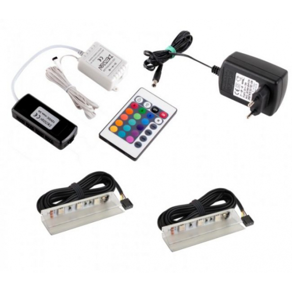 PVC  RGB LED Klipsz szett [3]
