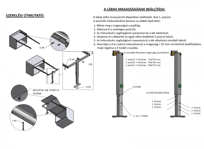 T-ABLE XL - Kihúzható asztalrendszer lábbal [10]
