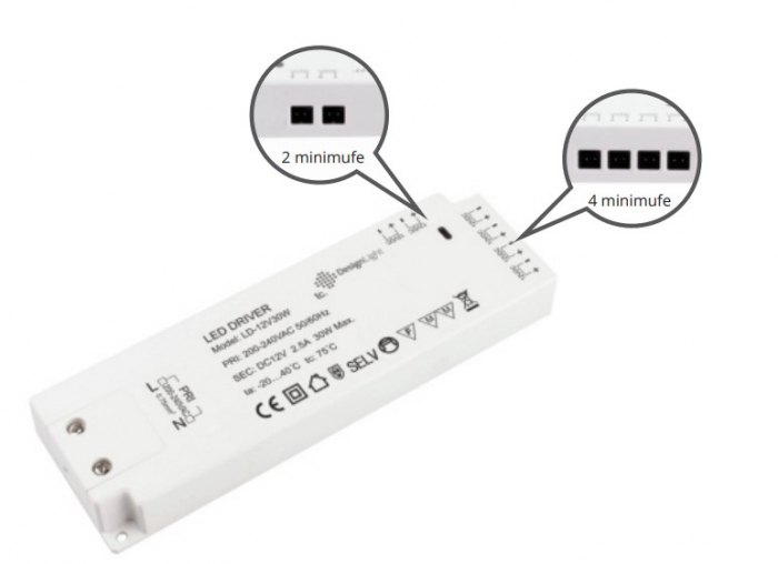 Transzformátor / elosztó 30 W 12V [1]