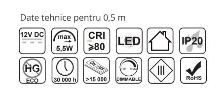 300 LED-es 2835 típusú szalag 5 mm [4]