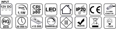 LED klipsz 3D - Fekete [3]