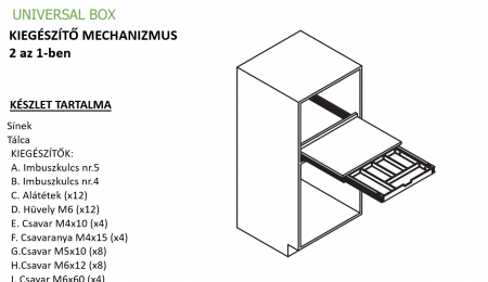 Univerzális Box 2 az 1-ben - Kiterjesztő mechanizmus asztallaphoz [4]