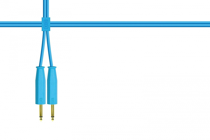 DjTechTools Chroma Cables Audio Jack 6.5 to Jack 6.5 Stereo (blue) [2]