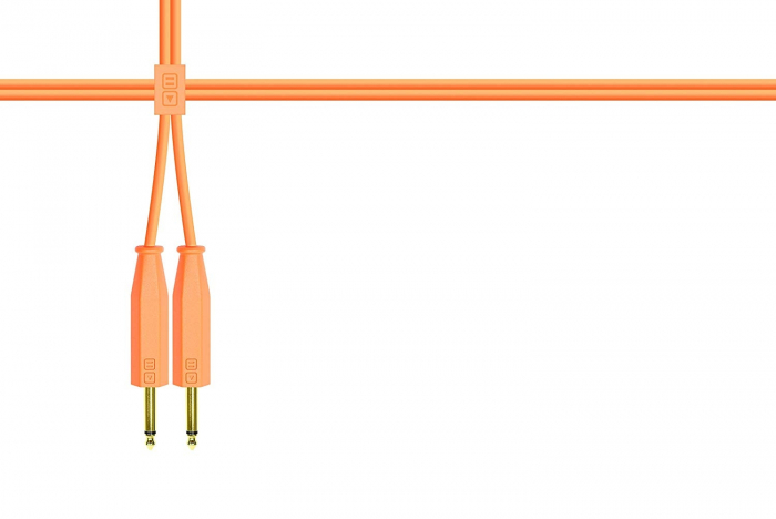 DjTechTools Chroma Cables Audio Jack 6.5 to Jack 6.5 Stereo (neon orange) [2]