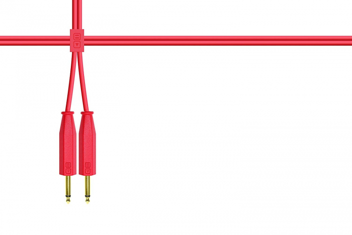 DjTechTools Chroma Cables Audio Jack 6.5 to Jack 6.5 Stereo (red) [2]