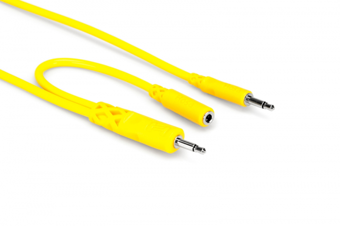 Hosa CMM 500Y MIX - Set 5 Cabluri Jack 3.5mm Tata la Jack 3.5mm Tata / Mama - Mono [3]
