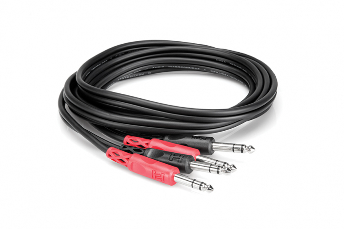 Hosa CSS 203 - Set 2 Cabluri Balansat Jack 6.35mm Tata Stereo la Jack 6.35mm Tata Stereo - 3m [2]