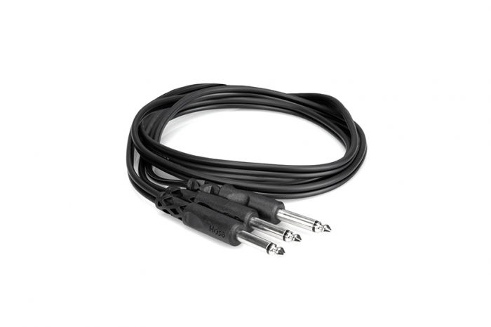 Hosa CYP 103 - Cablu Jack 6.35mm Tata Mono la 2 x Jack 6.35mm Tata Mono - 0.9m [2]