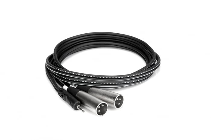 Hosa CYX 402M - Cablu Jack 3.5mm Tata Stereo la 2 x XLR Tata - 2m [2]