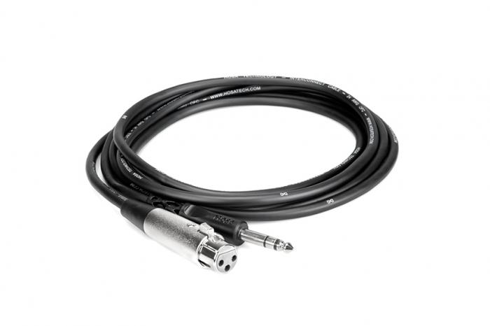 Hosa STX 103F - Cablu Jack 6.35mm Tata Stereo la XLR Mama - 0.9m [2]