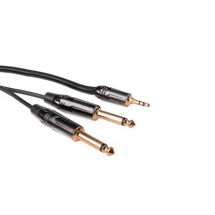 Monkey Banana Solid Link Cable - Cablu Jack 3.5mm Tata Stereo la 2 x Jack 6.35mm Tata Mono - 3m [3]
