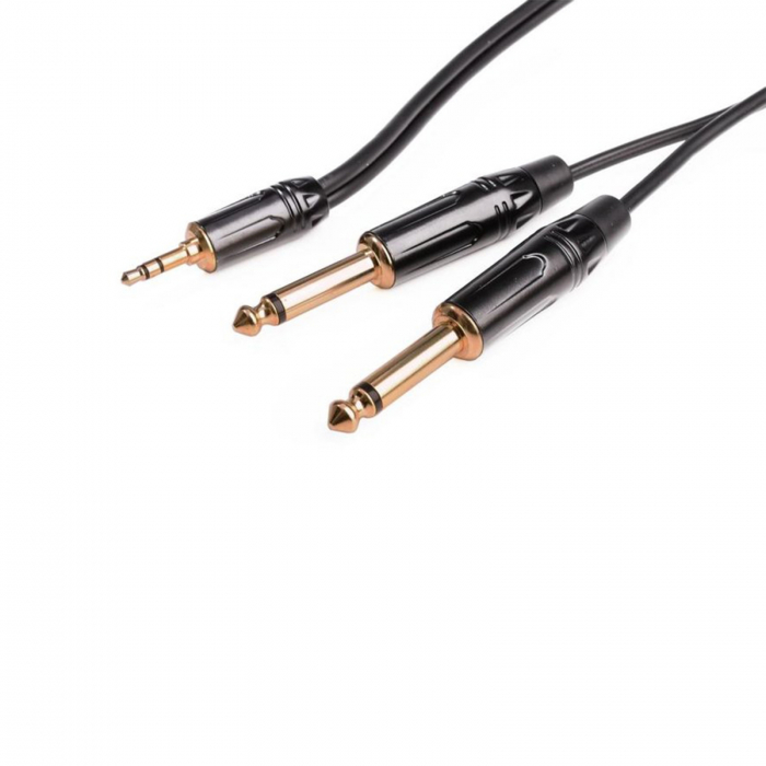 Monkey Banana Solid Link Cable - Cablu Jack 3.5mm Tata Stereo la 2 x Jack 6.35mm Tata Mono - 5m [4]