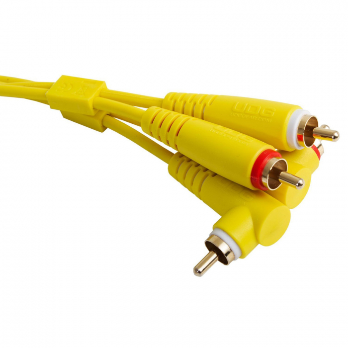 UDG Ultimate Set RCA Straight - RCA Angled 3m - Yellow [2]