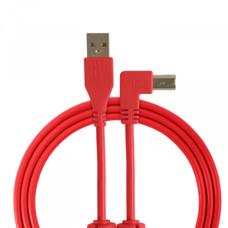 Cabluri de Date - UDG Ultimate 3m Cable USB 2.0 Red Angled