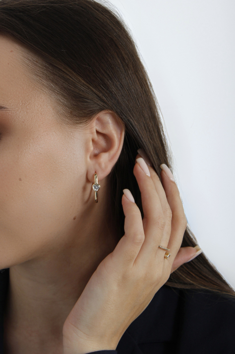 Cercei Selene - bijuterii elegante placate cu aur, transport gratuit [2]