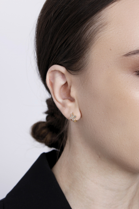 Cercei Florence - bijuterii elegante placate cu aur, transport gratuit [3]