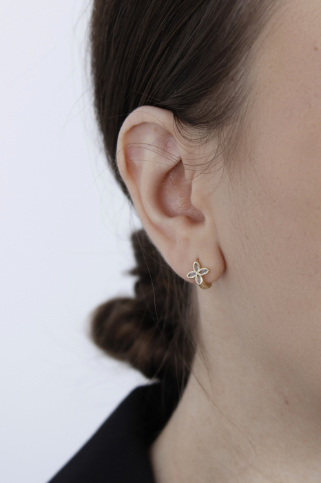 Cercei Florence - bijuterii elegante placate cu aur, transport gratuit [2]