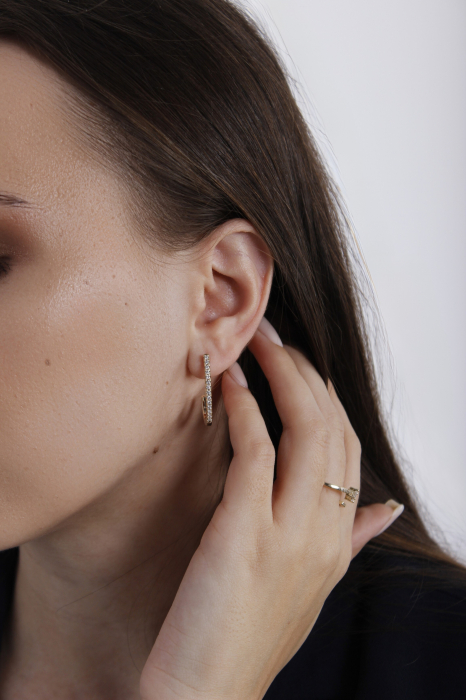 Cercei Empress - bijuterii elegante placate cu aur, transport gratuit [2]