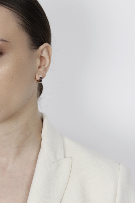 Cercei Crystal Pink - bijuterii elegante placate cu aur, transport gratuit [5]