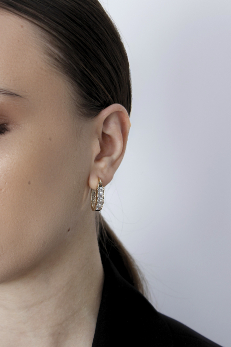 Cercei Shiny - bijuterii elegante placate cu aur, transport gratuit [3]