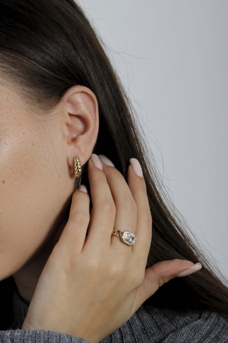 Cercei Isolde - bijuterii elegante placate cu aur, transport gratuit [3]