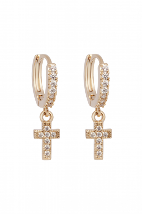 Cercei Holy - bijuterii elegante placate cu aur, transport gratuit [1]