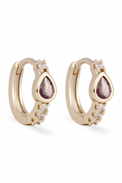 Cercei Aylin - bijuterii elegante placate cu aur, transport gratuit [2]