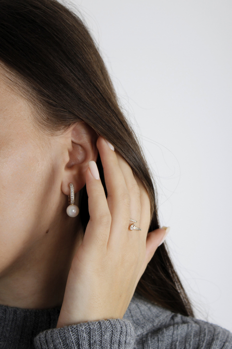 Cercei Lucy - bijuterii elegante placate cu aur, transport gratuit [3]