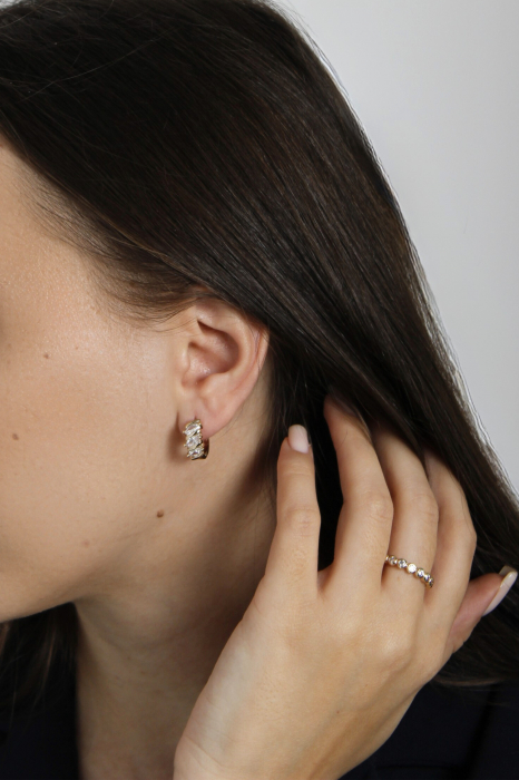 Cercei Brilliance - bijuterii elegante placate cu aur, transport gratuit [4]