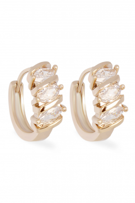 Cercei Brilliance - bijuterii elegante placate cu aur, transport gratuit [1]