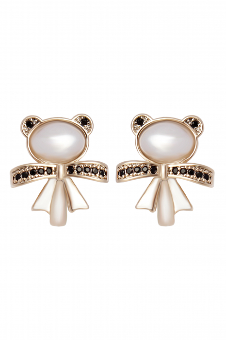 Cercei Teddy - bijuterii elegante placate cu aur, transport gratuit [1]