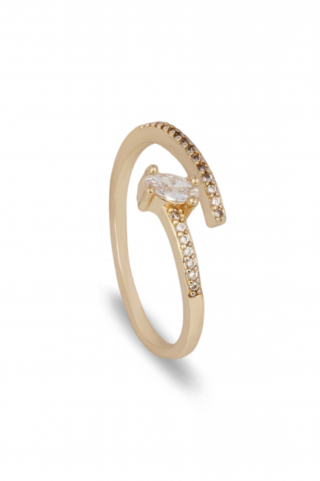 Inel Eternal Spark - bijuterii elegante placate cu aur, transport gratuit [1]