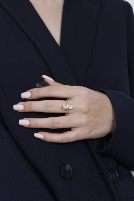 Inel Mystere - bijuterii elegante placate cu aur, transport gratuit [4]