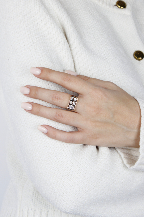 Inel Genesis - bijuterii elegante placate cu aur, transport gratuit [4]