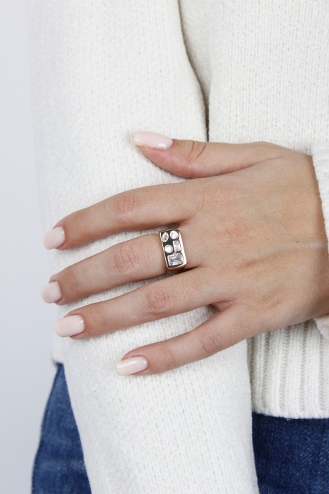 Inel Genesis - bijuterii elegante placate cu aur, transport gratuit [5]