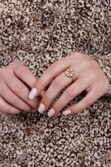 Inel Soleil d'or - bijuterii elegante placate cu aur, transport gratuit [4]