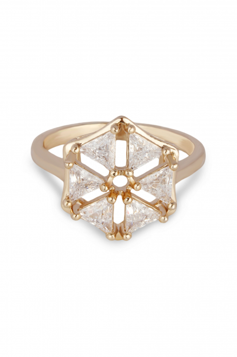 Inel Soleil d'or - bijuterii elegante placate cu aur, transport gratuit [2]