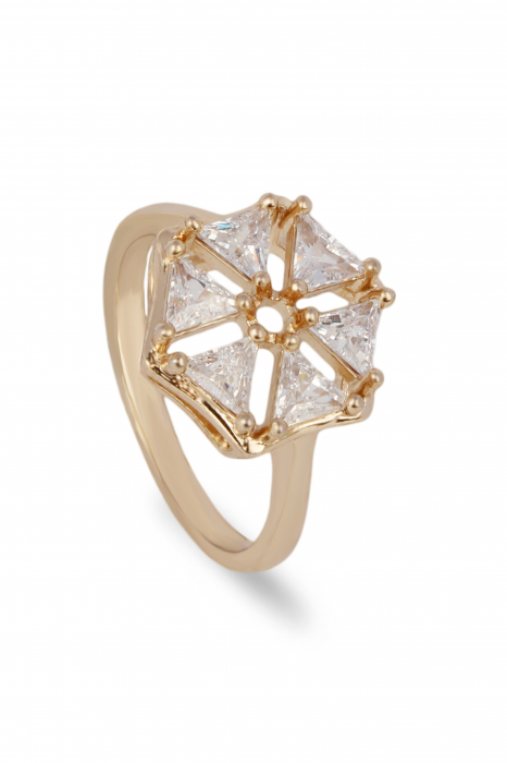 Inel Soleil d'or - bijuterii elegante placate cu aur, transport gratuit [1]