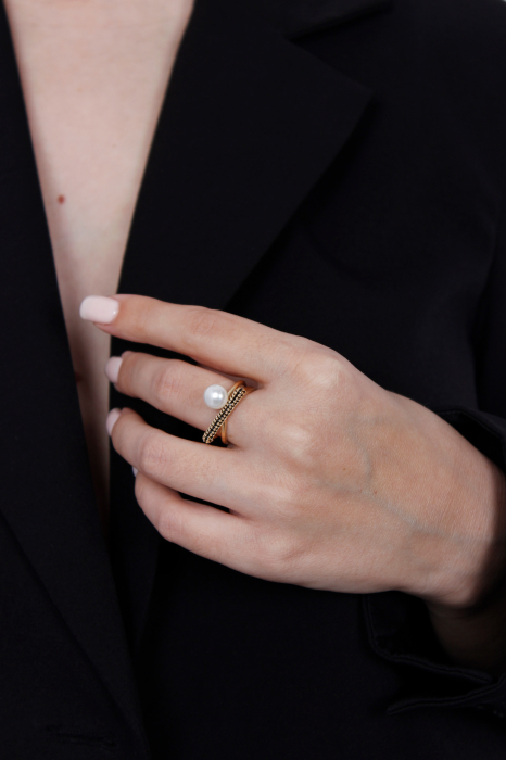 Inel Nocturne - bijuterii elegante placate cu aur, transport gratuit [5]