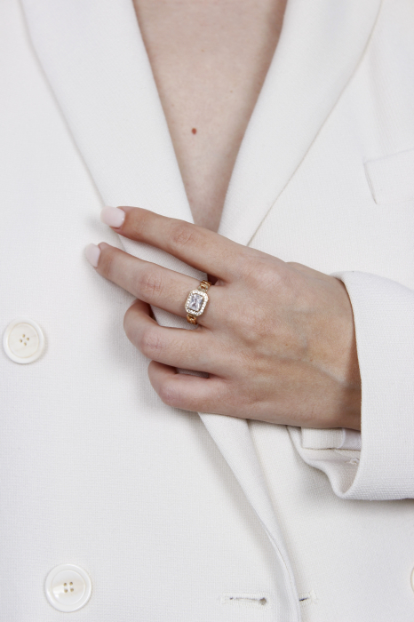 Inel Queen - bijuterii elegante placate cu aur, transport gratuit [3]