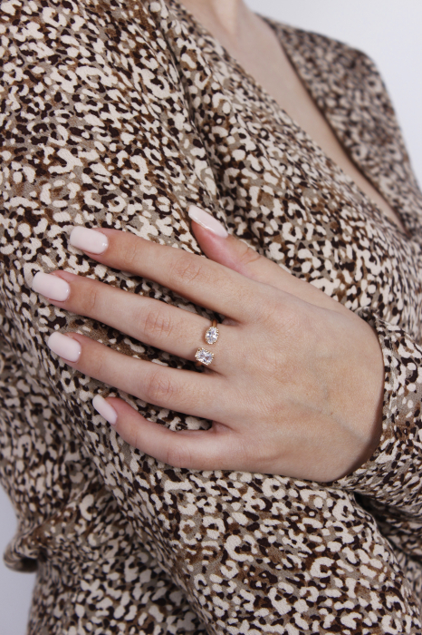 Inel Royal - bijuterii elegante placate cu aur, transport gratuit [4]