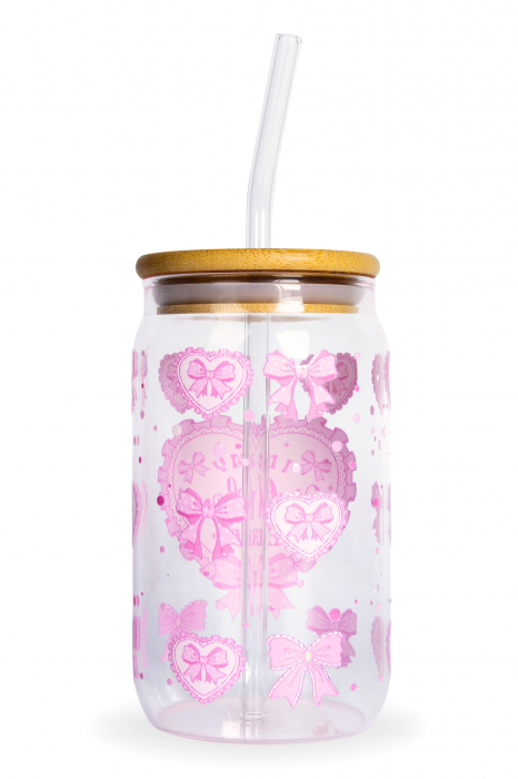 Pahar din sticlă Girl Mom Era [2]