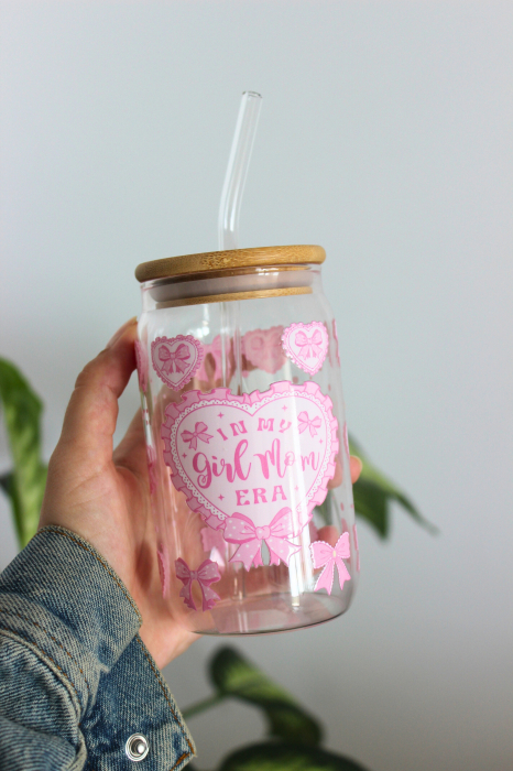 Pahar din sticlă Girl Mom Era [3]