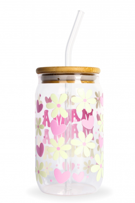 Pahar din sticlă Mama [2]